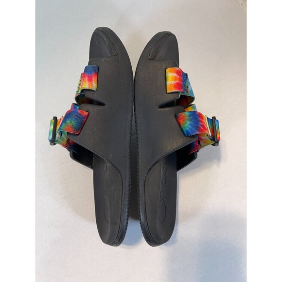 CHACO Women's Chillos Size 7M Slide Sandal Dark Tie Dye - Picture 3 of 7